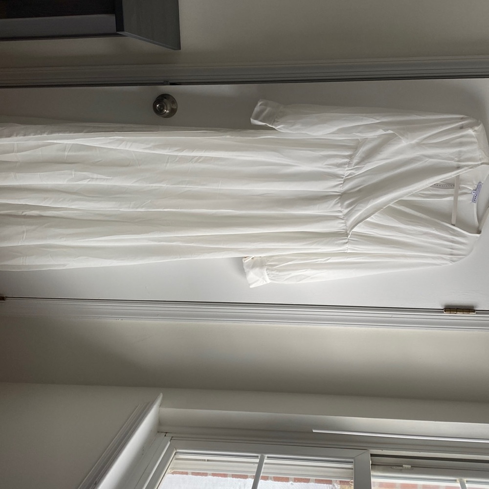 White maxi dress